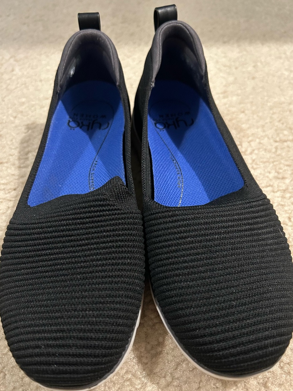 Ryka Women's Effortless Black Knit Slip-On Walking Shoe EUC 7.5 - Picture 5 of 8